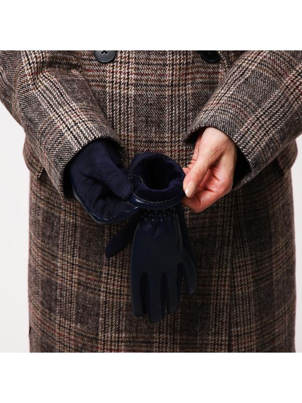 Перчатки женские, безразмерные, без утеплителя, цвет синий