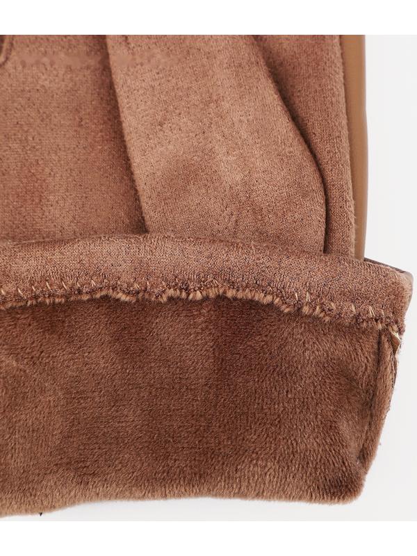 Перчатки женские, безразмерные, без утеплителя, цвет бежевый