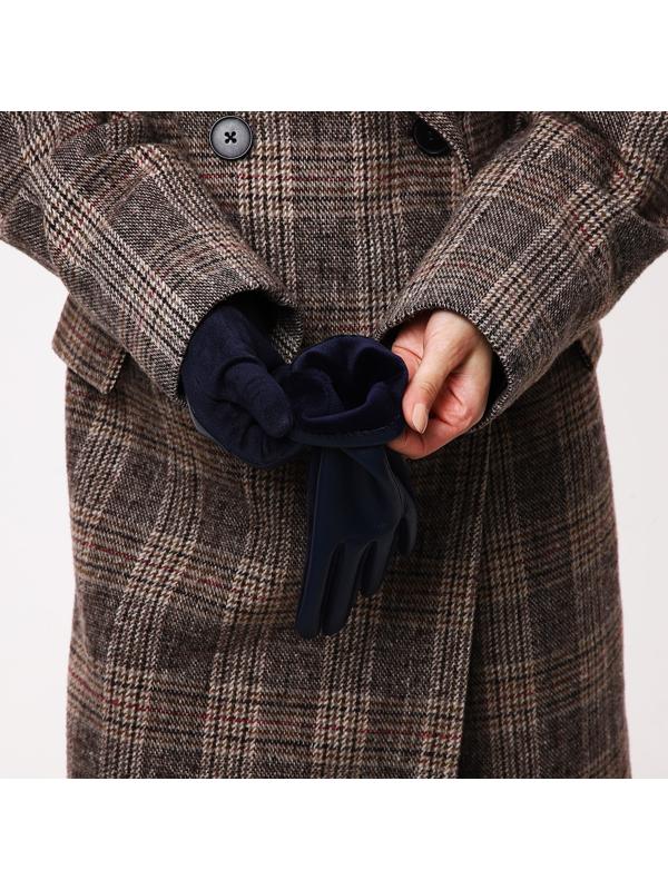 Перчатки женские, безразмерные, без утеплителя, цвет синий