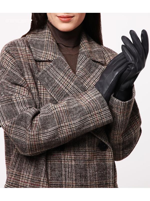 Перчатки женские, безразмерные, без утеплителя, цвет серый