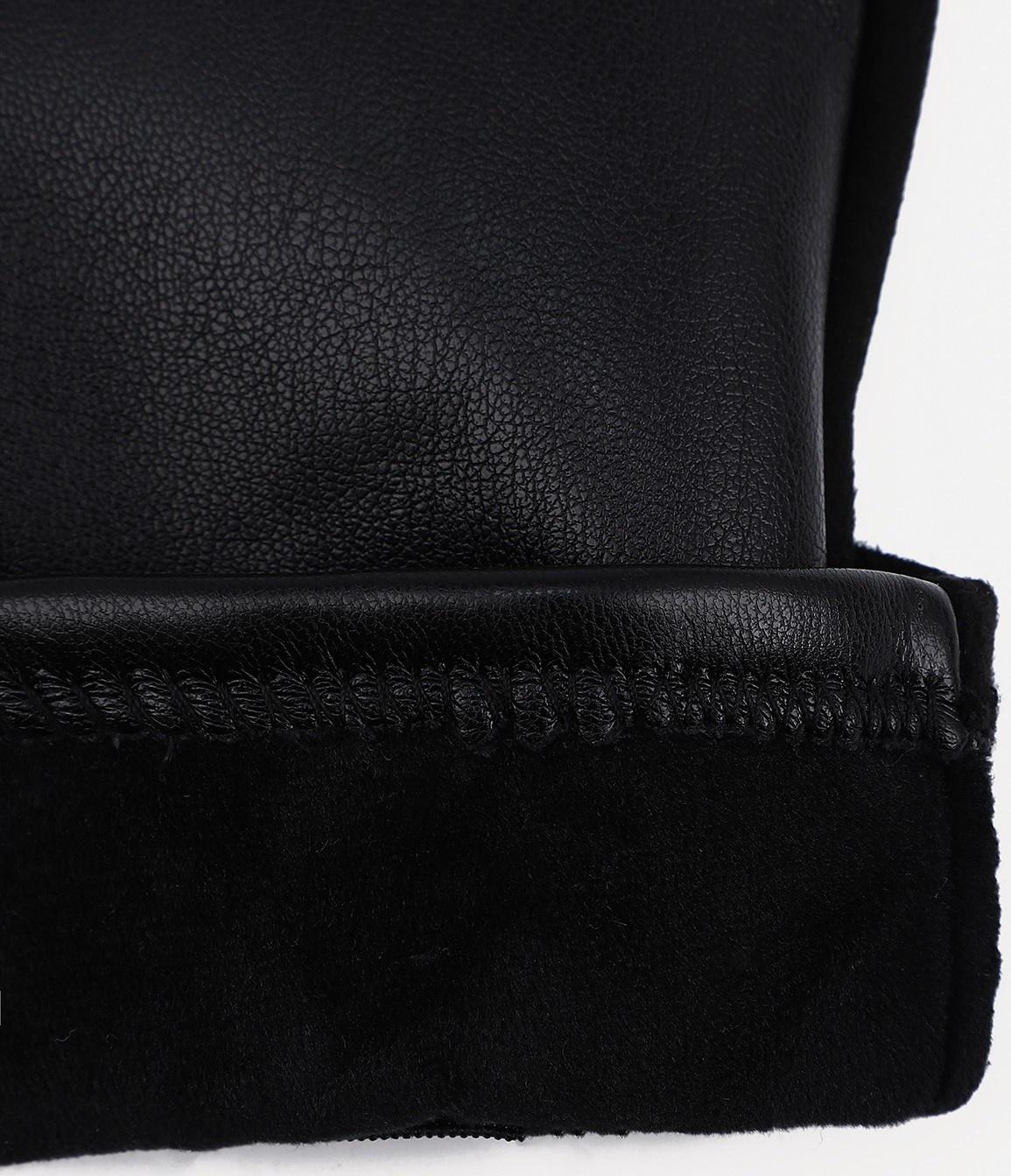 Перчатки женские, безразмерные, без утеплителя, цвет чёрный