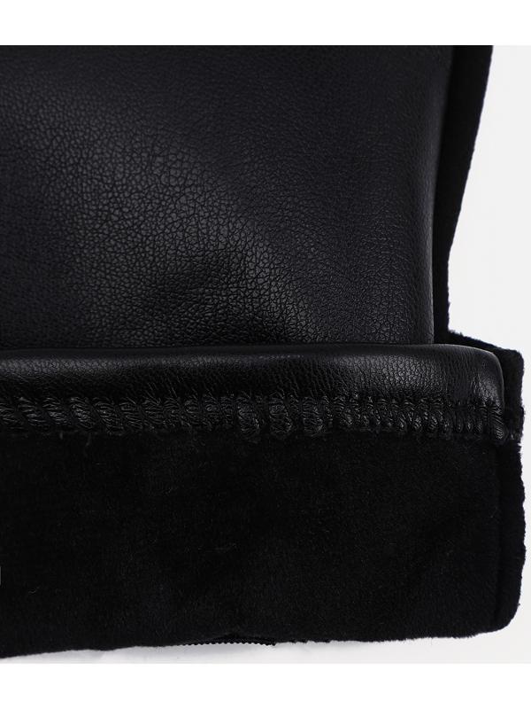 Перчатки женские, безразмерные, без утеплителя, цвет чёрный