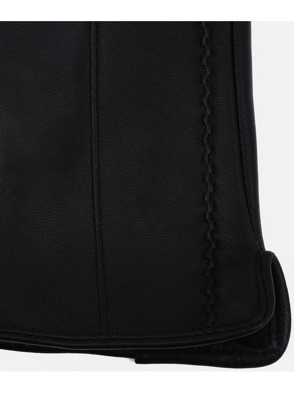 Перчатки женские, безразмерные, без утеплителя, цвет чёрный