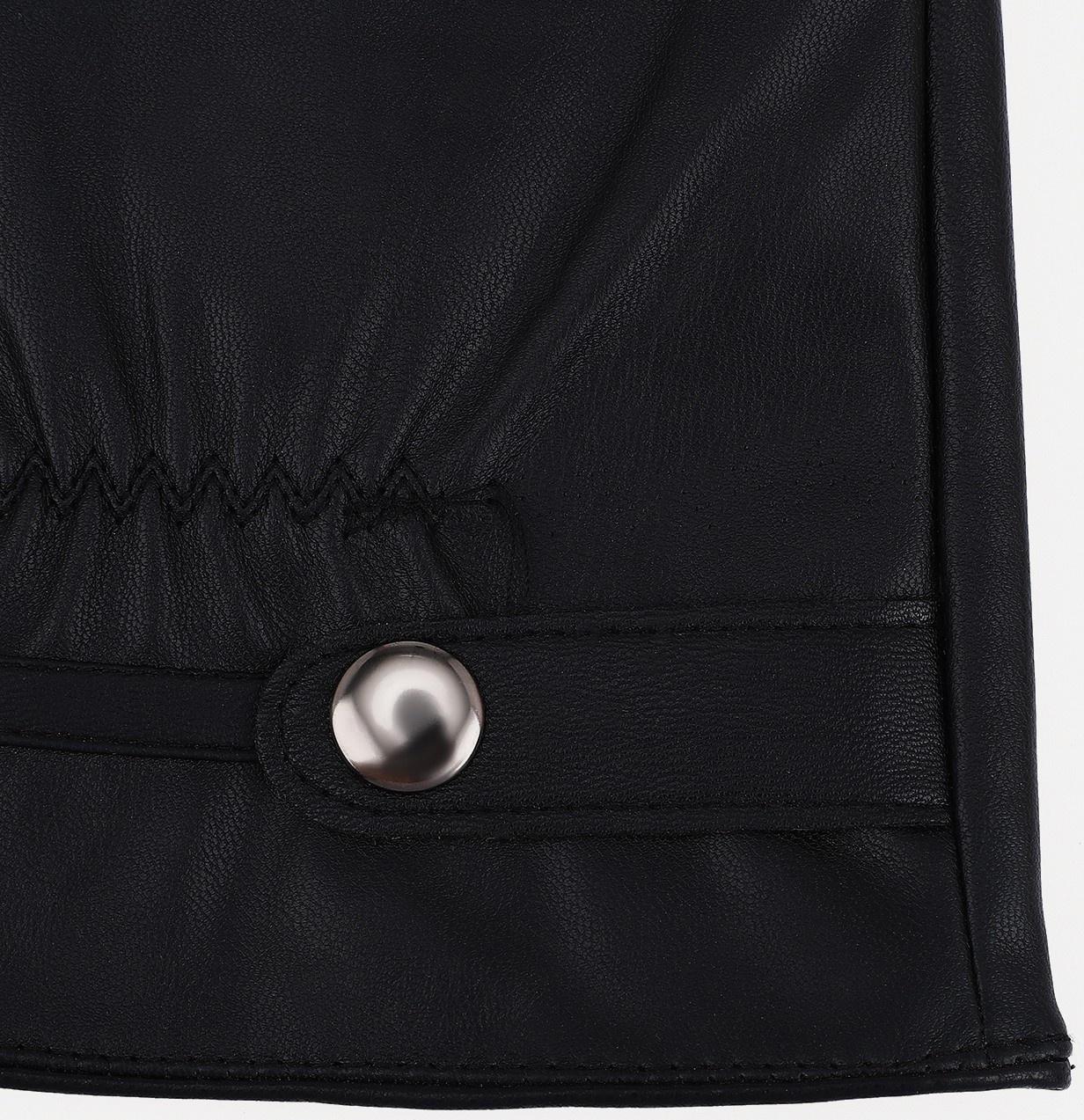 Перчатки мужские, безразмерные, без утеплителя, цвет чёрный