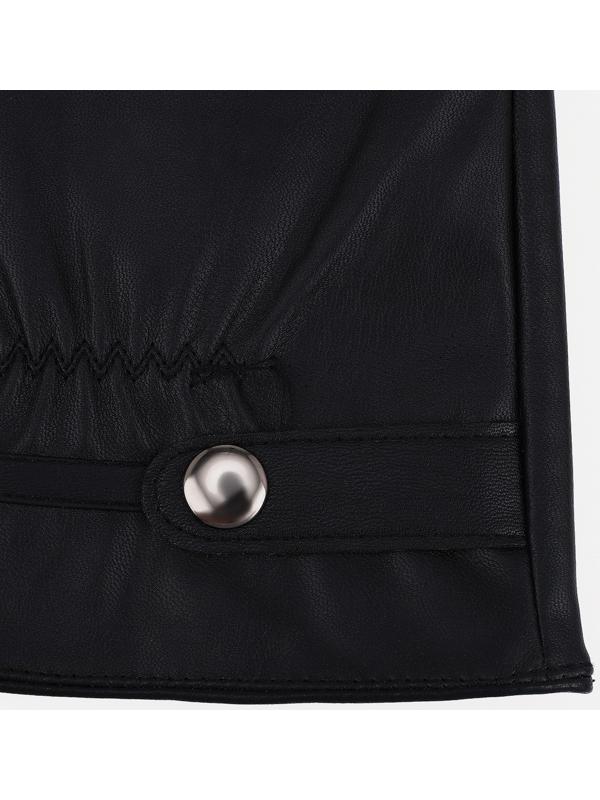 Перчатки мужские, безразмерные, без утеплителя, цвет чёрный