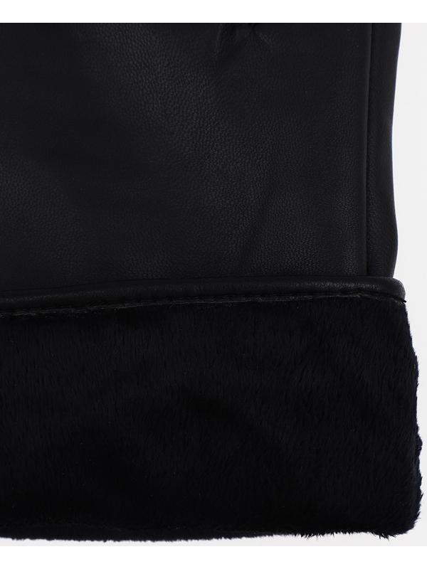 Перчатки мужские, безразмерные, без утеплителя, цвет чёрный