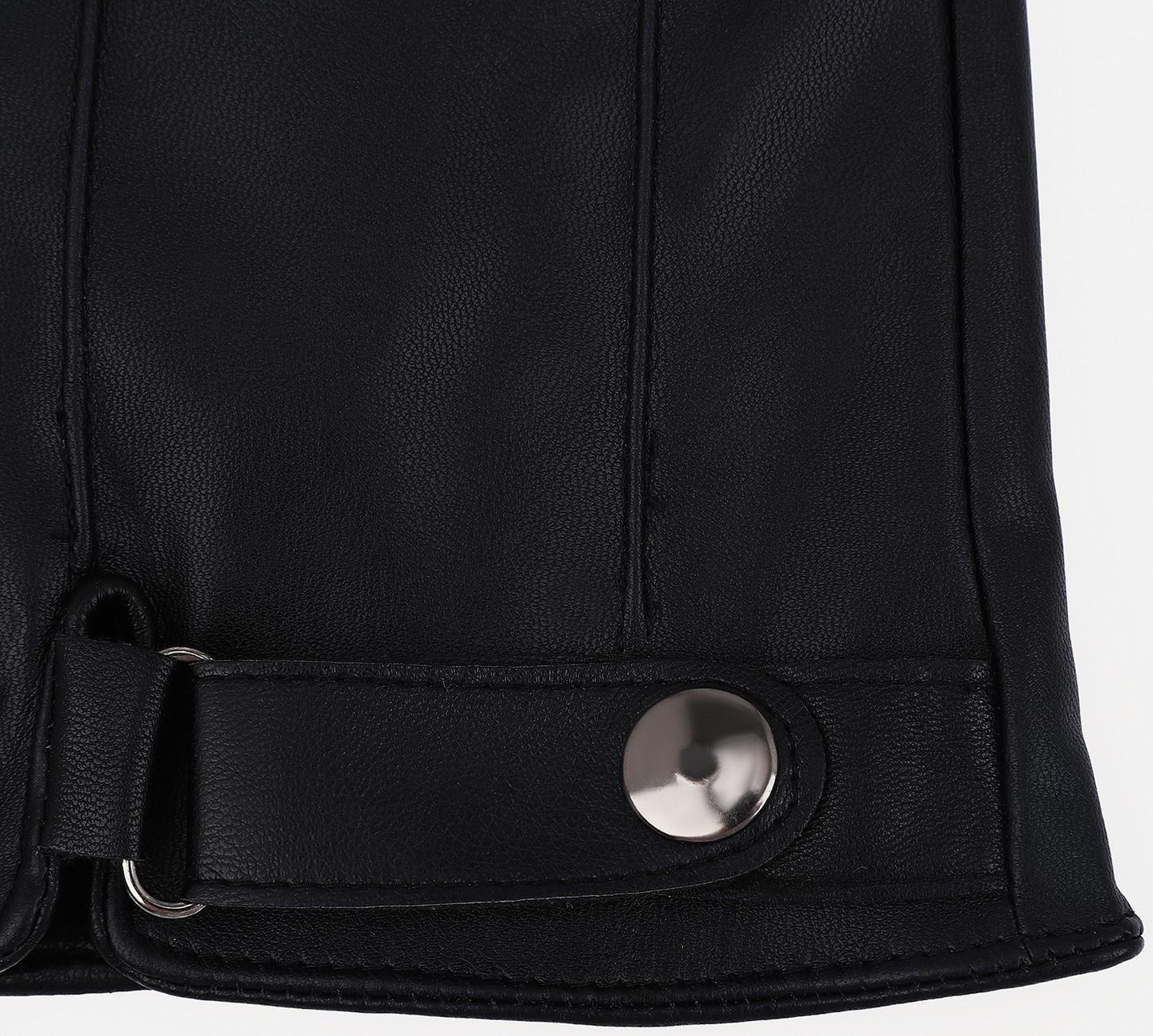 Перчатки мужские, безразмерные, без утеплителя, цвет чёрный