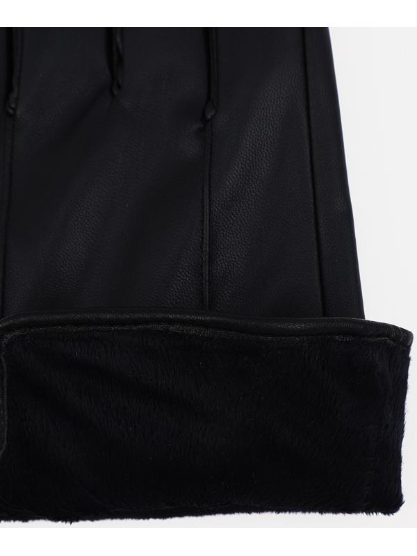 Перчатки мужские, безразмерные, без утеплителя, цвет чёрный