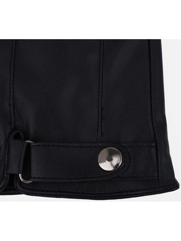 Перчатки мужские, безразмерные, без утеплителя, цвет чёрный