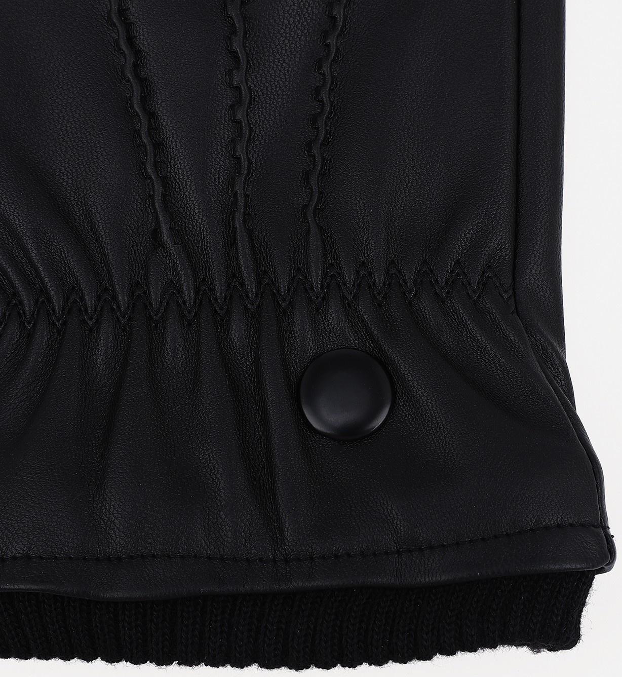 Перчатки мужские, безразмерные, без утеплителя, цвет чёрный