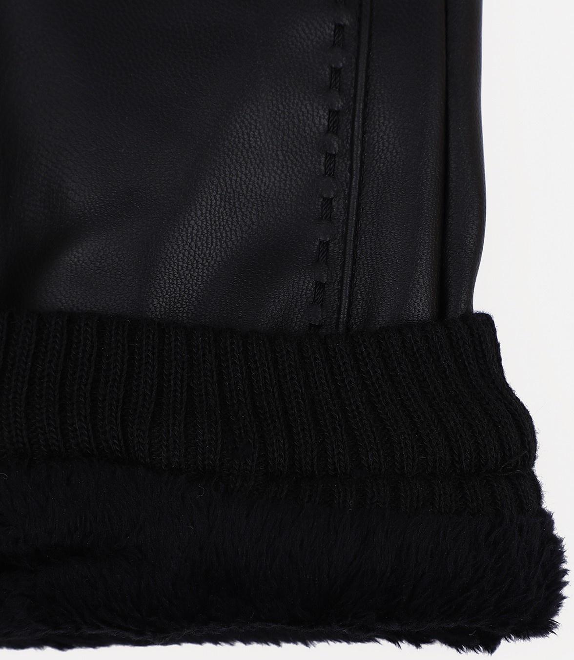 Перчатки мужские, безразмерные, без утеплителя, цвет чёрный