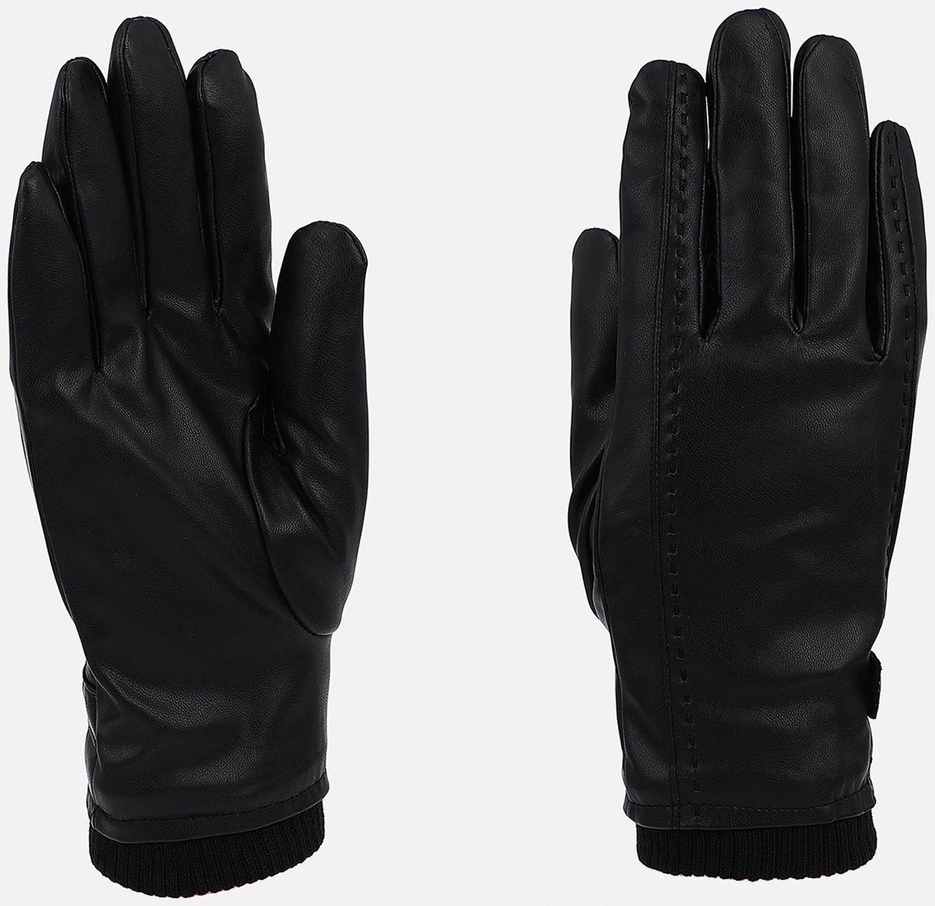 Перчатки мужские, безразмерные, без утеплителя, цвет чёрный