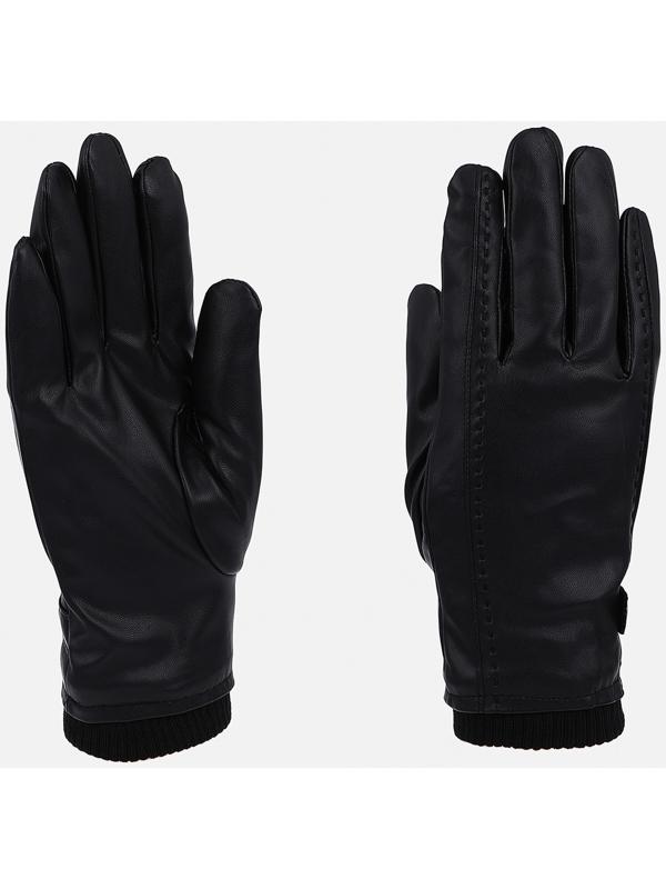 Перчатки мужские, безразмерные, без утеплителя, цвет чёрный