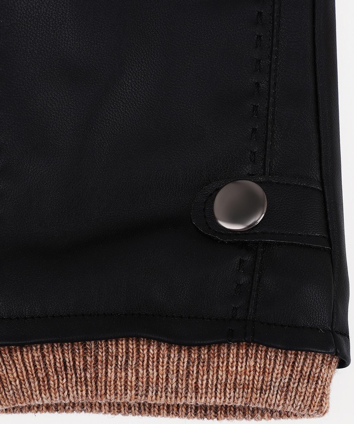 Перчатки мужские, безразмерные, без утеплителя, цвет чёрный