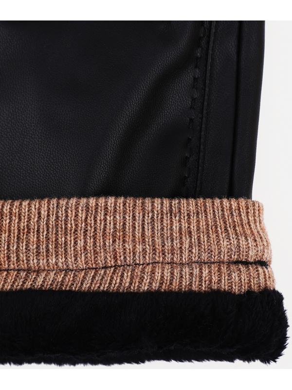 Перчатки мужские, безразмерные, без утеплителя, цвет чёрный