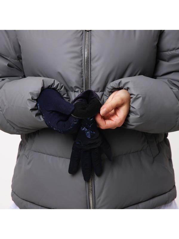 Перчатки женские, безразмерные, с утеплителем, цвет синий