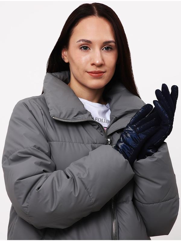 Перчатки женские, безразмерные, с утеплителем, цвет синий
