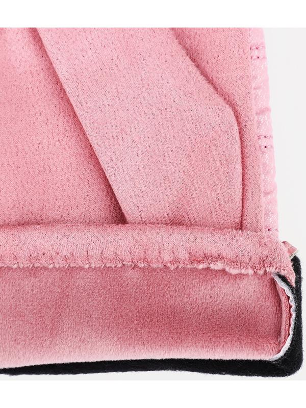 Перчатки женские, безразмерные, с утеплителем, цвет розовый