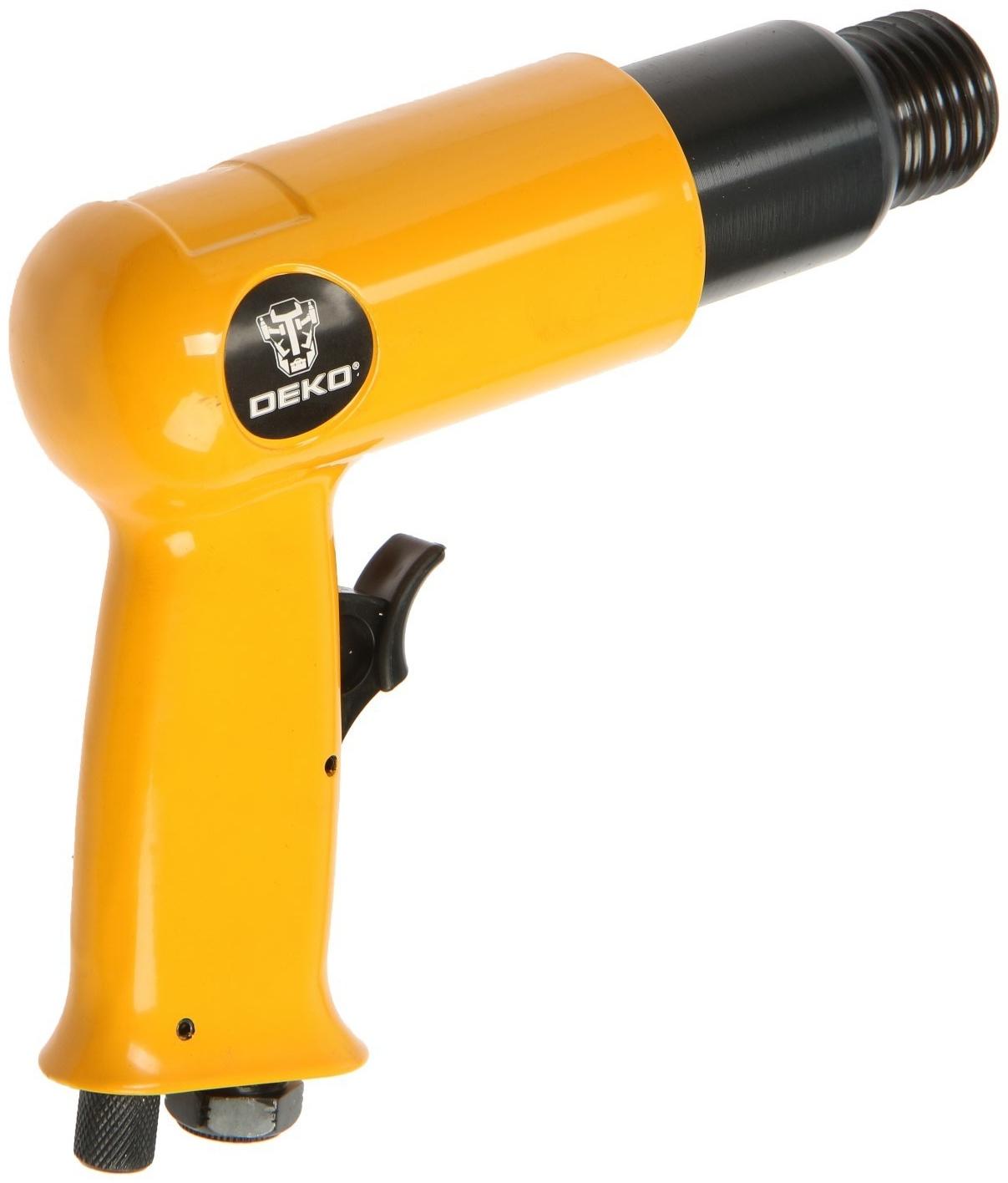 Молоток пневматический DEKO DKPT04, SET 3 в чемодане с набором оснастки, 8 предметов