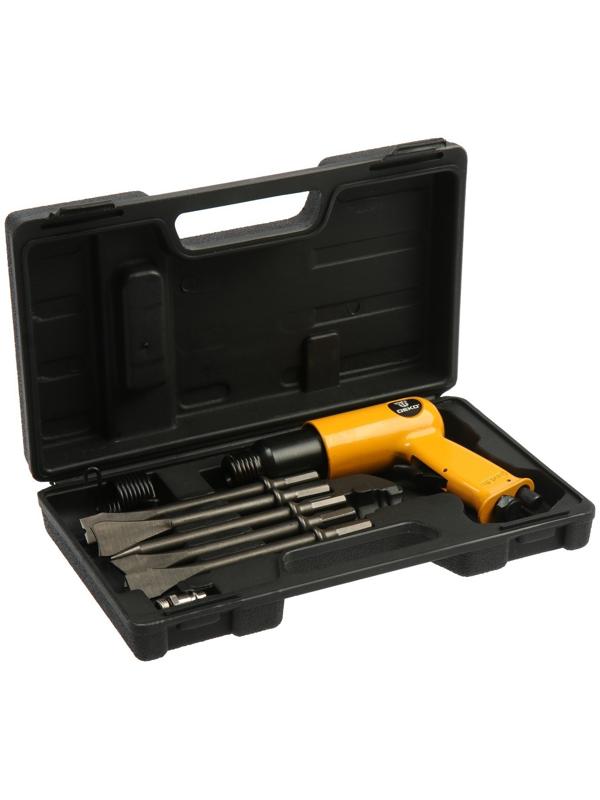 Молоток пневматический DEKO DKPT04, SET 3 в чемодане с набором оснастки, 8 предметов