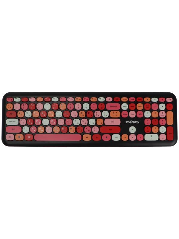 Комплект клавиатура и мышь Smartbuy SBC-666395AG-V, беспровод, мембран, 1000 dpi, USB,черный
