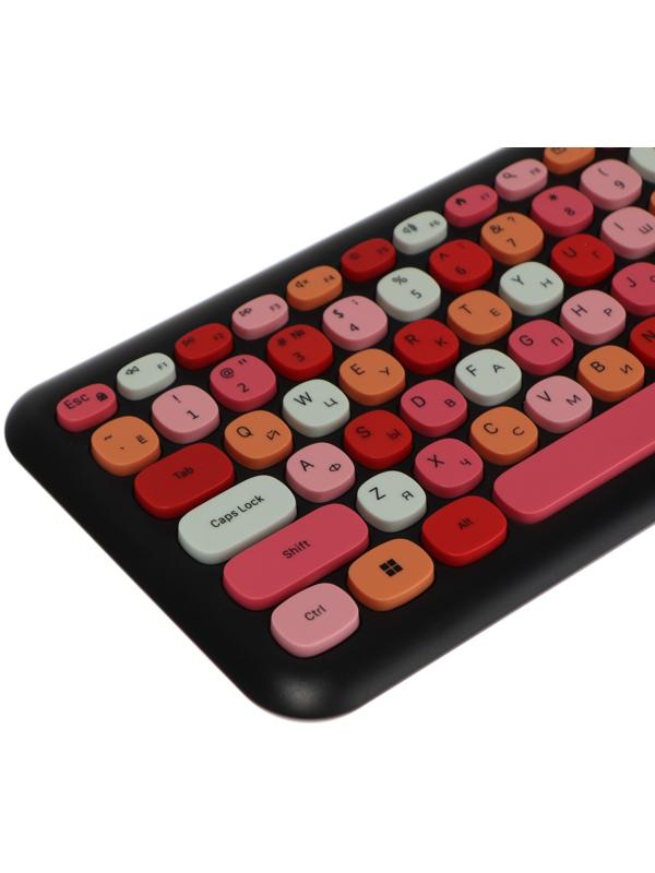 Комплект клавиатура и мышь Smartbuy SBC-666395AG-V, беспровод, мембран, 1000 dpi, USB,черный