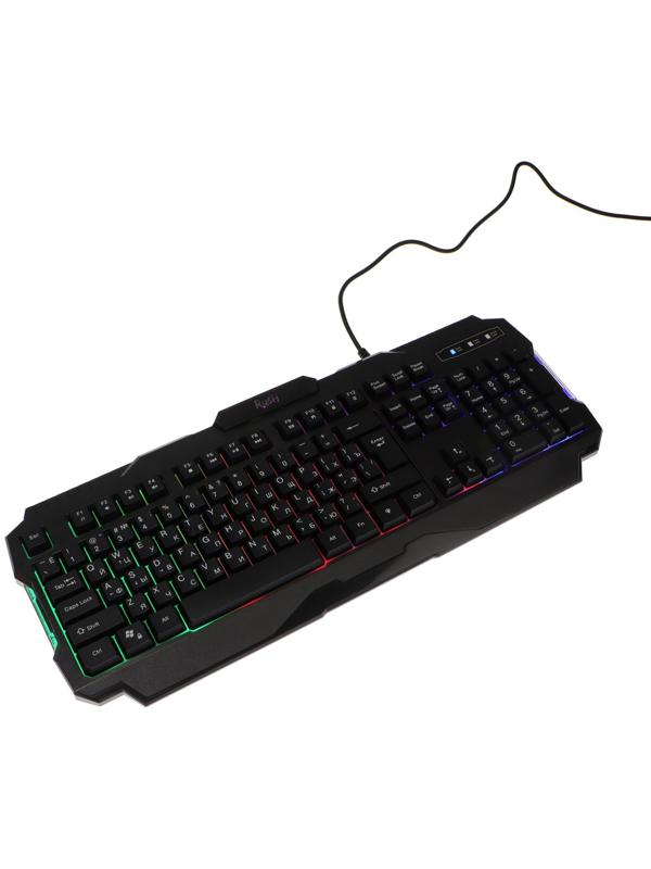 Комплект клавиатура+мышь+ковер Smartbuy RUSH Shotgun, провод, мембран, 3200 dpi, USB, чёрный