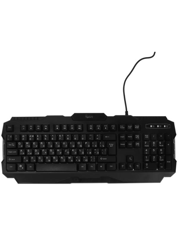 Комплект клавиатура+мышь+ковер Smartbuy RUSH Shotgun, провод, мембран, 3200 dpi, USB, чёрный