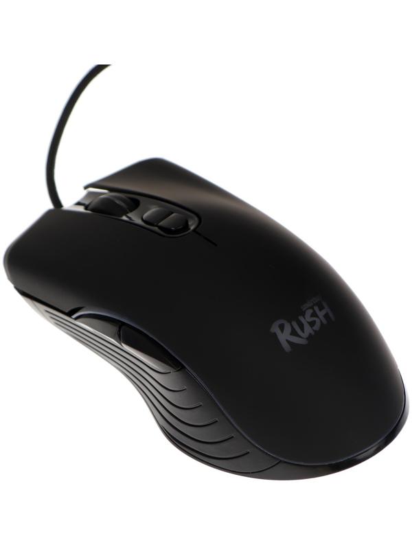 Комплект клавиатура+мышь+ковер Smartbuy RUSH Shotgun, провод, мембран, 3200 dpi, USB, чёрный