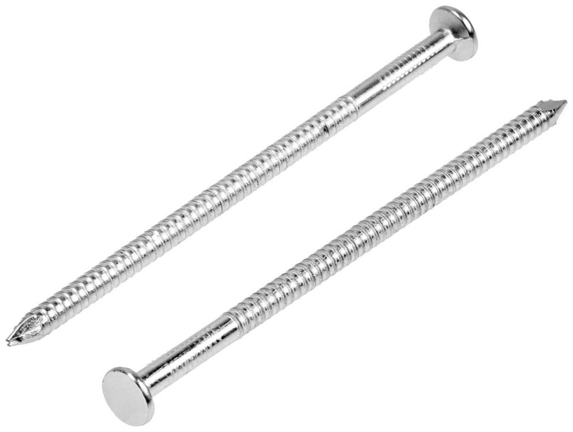 Гвозди ЛОМ, ершеные, оцинкованные, 3,4x80 мм, 5 кг