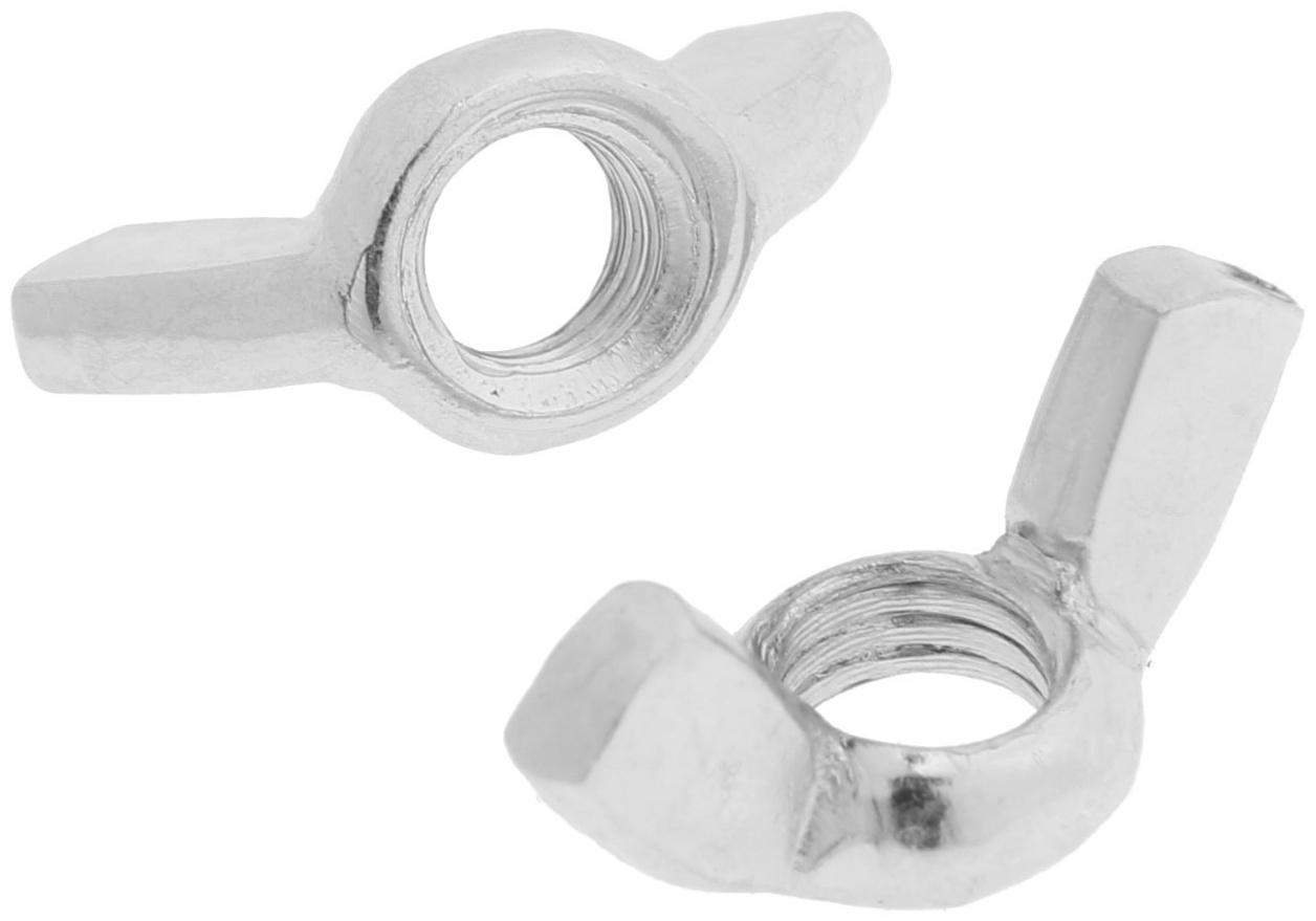 Гайка ЛОМ, барашковая, DIN315, оцинкованная, М8, 5 кг