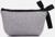 Косметичка на молнии, с подкладом, цвет серый