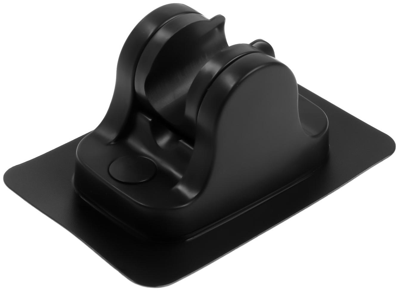 Набор для душа ZEIN Z2715, шланг 150 см, самоклеящийся держатель, лейка 5 режимов, черный