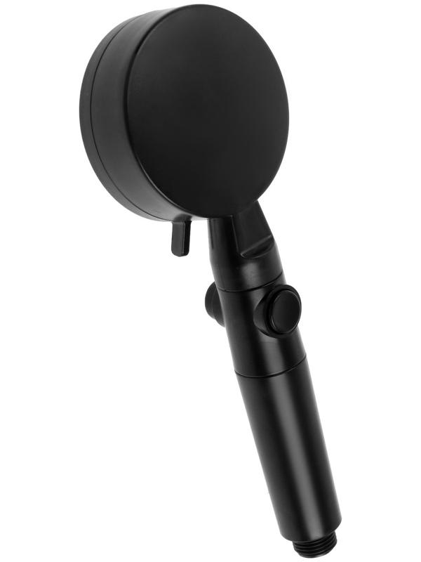 Набор для душа ZEIN Z2715, шланг 150 см, самоклеящийся держатель, лейка 5 режимов, черный