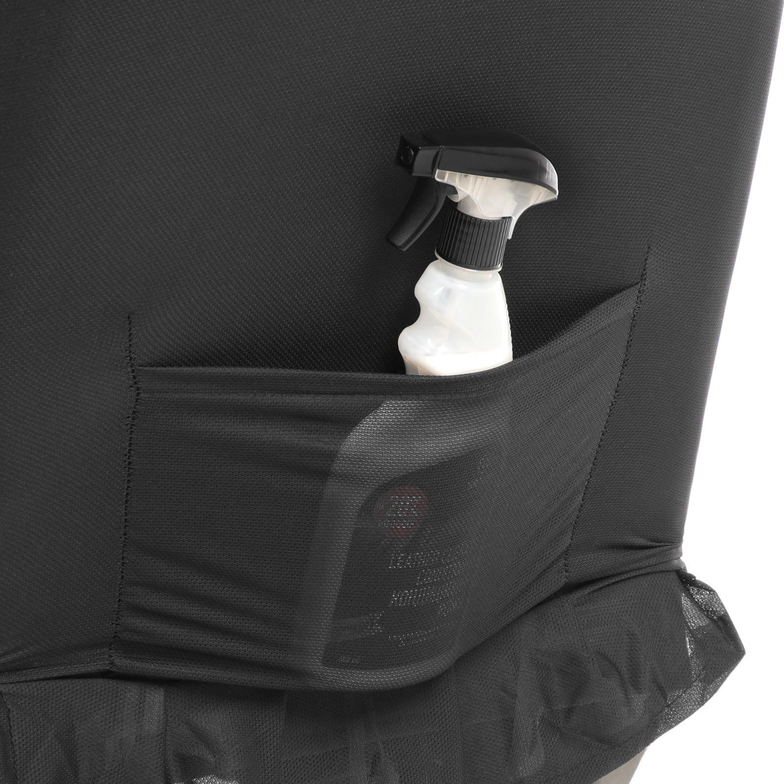 Авточехлы TORSO Premium, 11 предметов, красная строчка