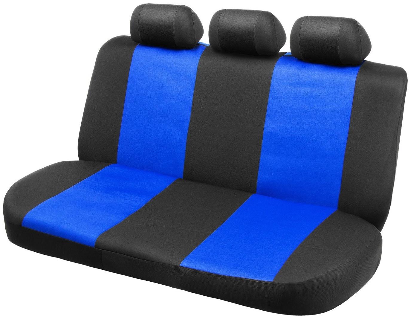 Авточехлы TORSO Premium, 11 предметов, синий