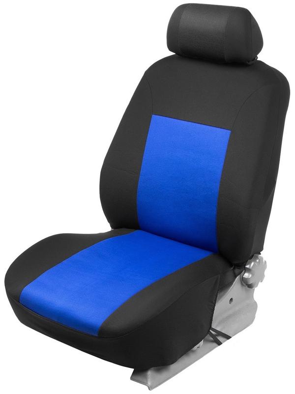 Авточехлы TORSO Premium, 11 предметов, синий