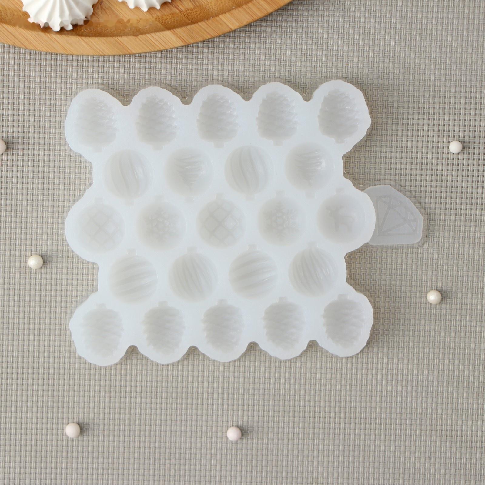 Силиконовый молд «Мини-шарики», размеры 1,7-2 см, толщина 8 мм, цвет прозрачный