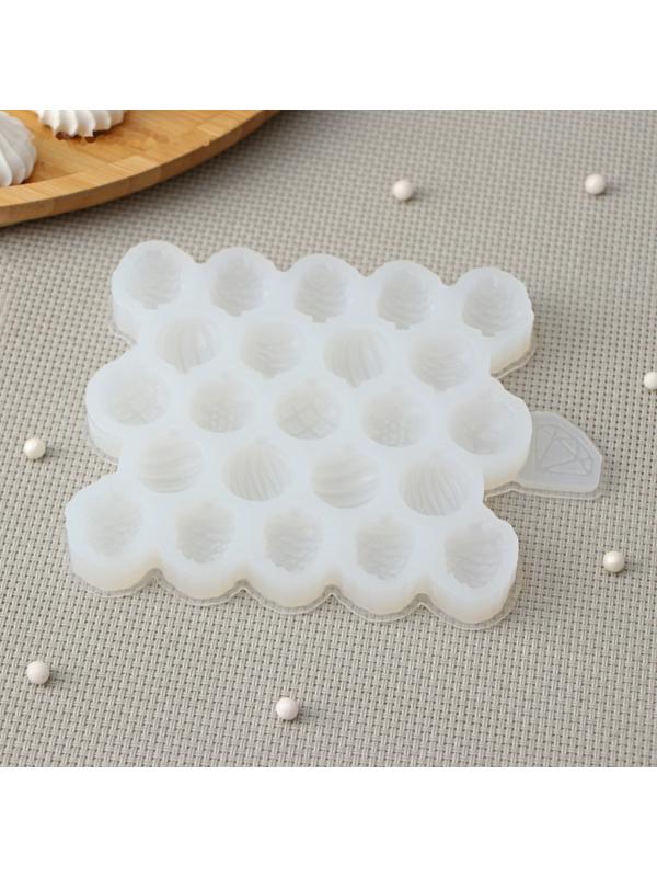 Силиконовый молд «Мини-шарики», размеры 1,7-2 см, толщина 8 мм, цвет прозрачный