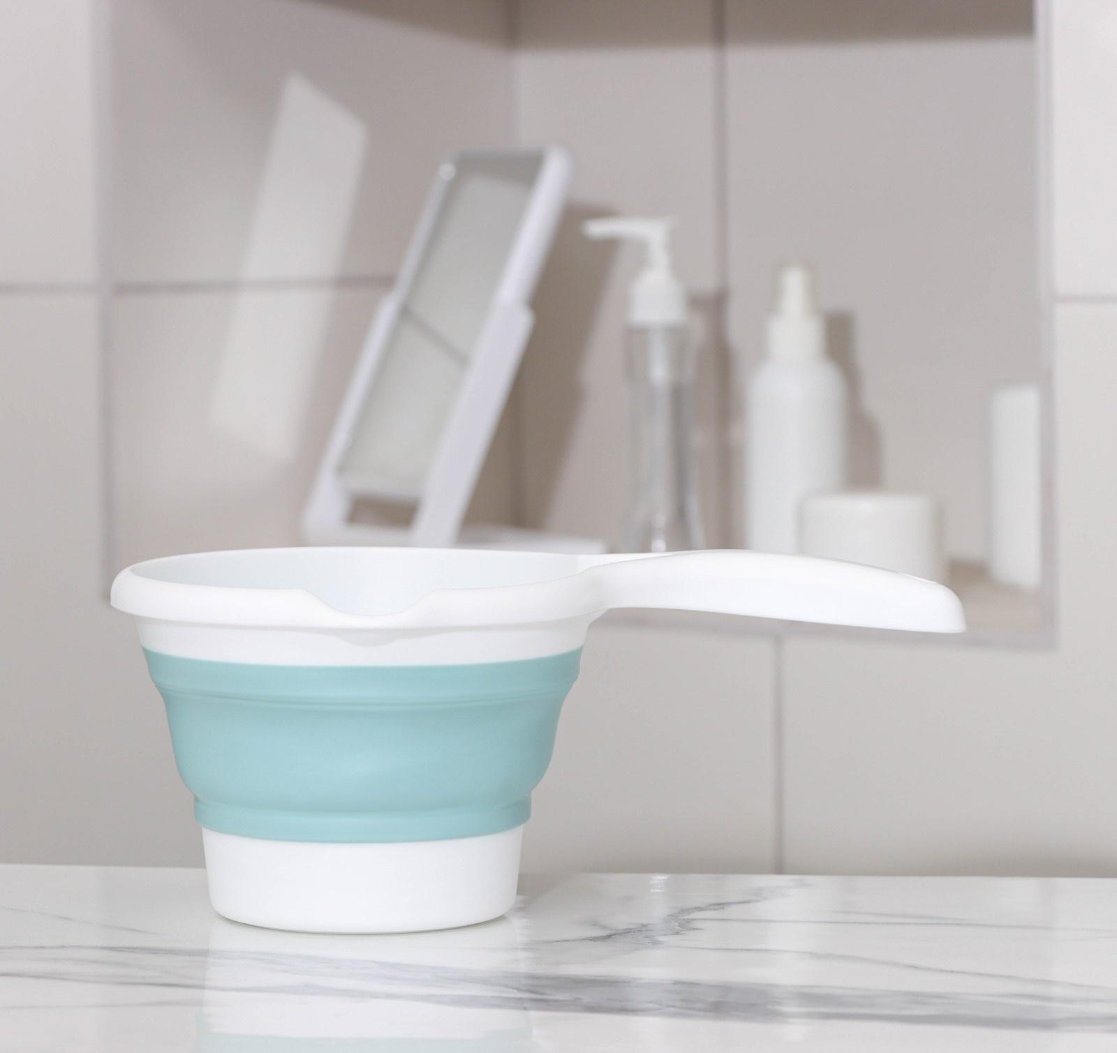 Ковш складной «Флекс», 1 л, 27×16,5×11 см, цвет морская волна