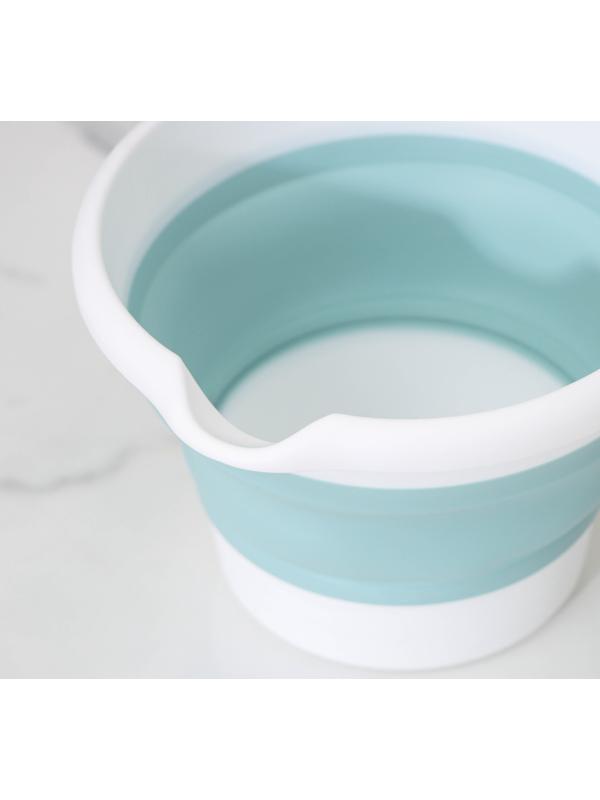 Ковш складной «Флекс», 1 л, 27×16,5×11 см, цвет морская волна