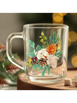 Кружка «Новогодний букет», 200 мл