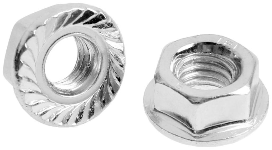 Гайка ЛОМ, с фланцем, DIN6923, оцинкованная, М8, 5 кг