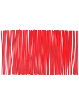 Декоративные накладки на спицы мотоцикла, 23×0,5 см, красный, набор 72 шт