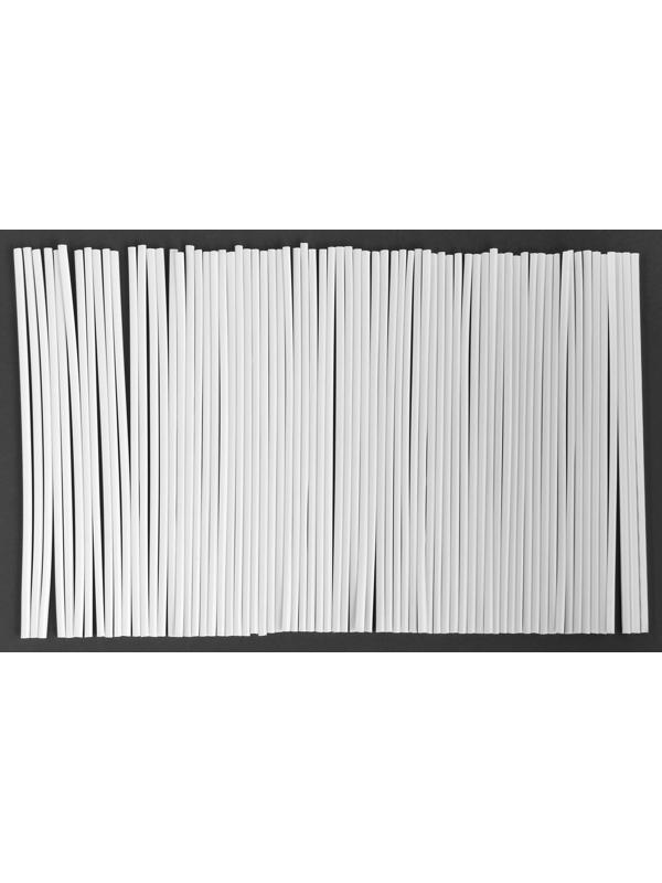 Декоративные накладки на спицы мотоцикла, 23×0,5 см, белый, набор 72 шт