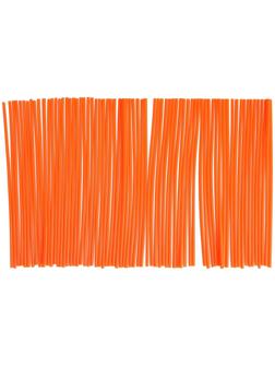 Декоративные накладки на спицы мотоцикла, 23×0,5 см, оранжевый, набор 72 шт