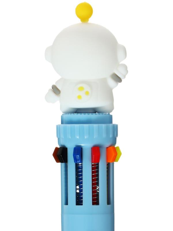 Ручка шариковая автоматическая 10-ти цветная, стержень 0,7мм, АстронавтМИКС