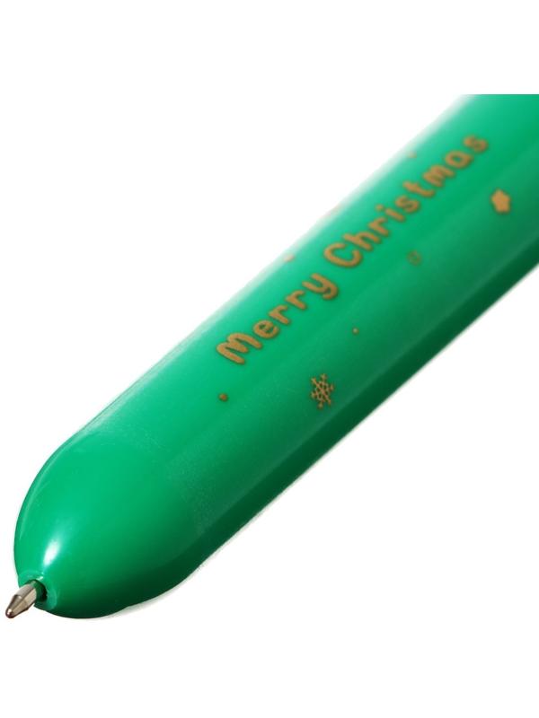 Ручка шариковая автоматическая 10-ти цветная, стержень 0,7мм, Новый год МИКС