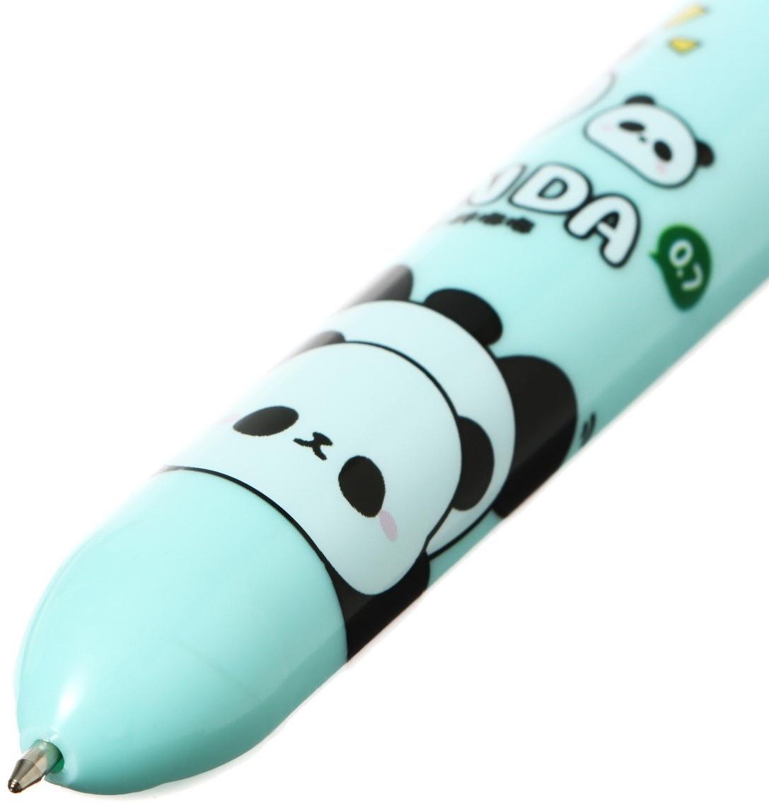 Ручка шариковая автоматическая 10-ти цветная, стержень 0,7мм, Панда МИКС