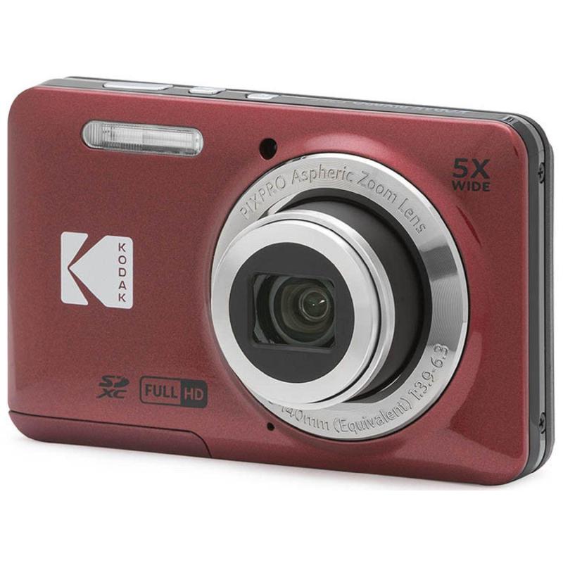 Фотоаппарат Kodak FZ55 Red, 5-х кратный опт зум, 16Мп, встр аккум
